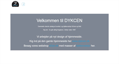 Desktop Screenshot of dykcen.dk